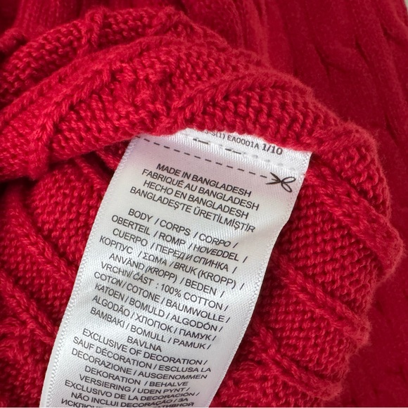 Ralph Lauren Cable-Knit Cotton Quarter-Zip Sweater - Picture 6 of 6